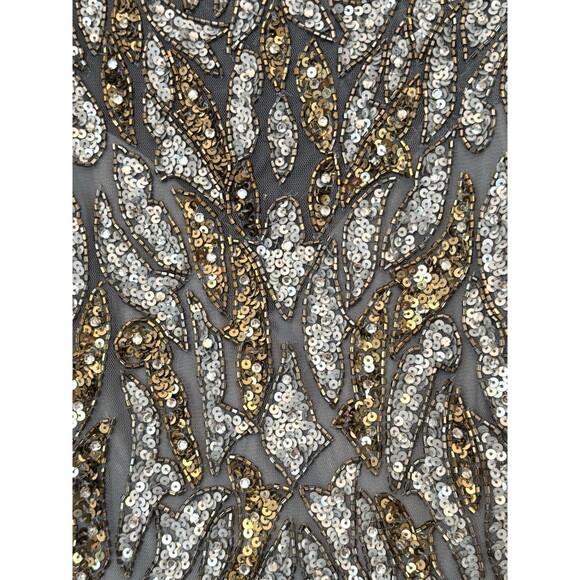 Mac Duggal 5532 Sz 4 Gown Dress Sequin Illusion Cap Sleeve - Picture 9 of 13